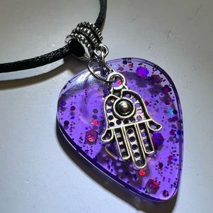 Guitar Pick with Namaste Charm